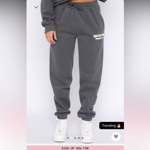 White Fox sweatpants